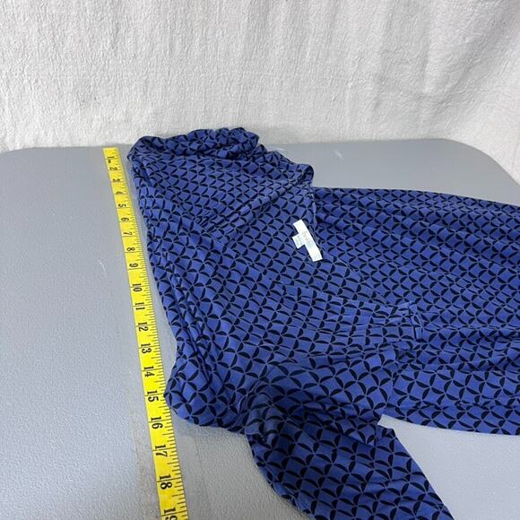 Boden Womens Geometric Jersey Dress Size 12 Knee Length Short Sleeve Vneck - Picture 7 of 9